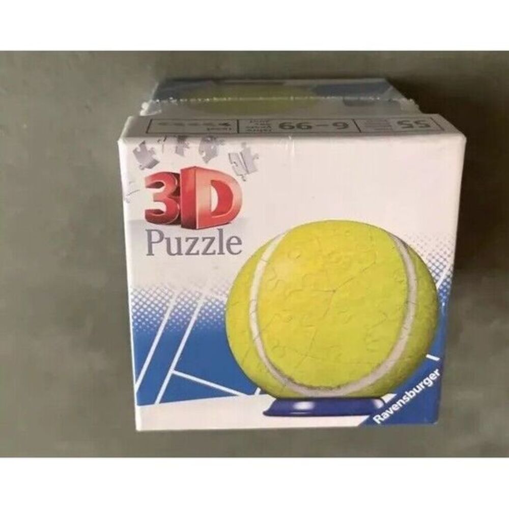 Premium Puzzle 55 Pieces. New In‎ Packaging.  Ravensburger 3D Tennis  🎾 Ball